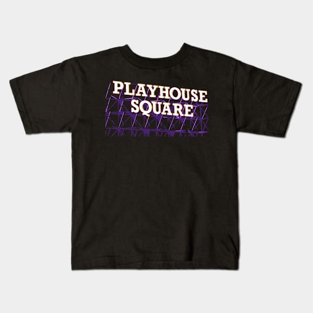 Cleveland's Playhouse Square Kids T-Shirt by mbloomstine